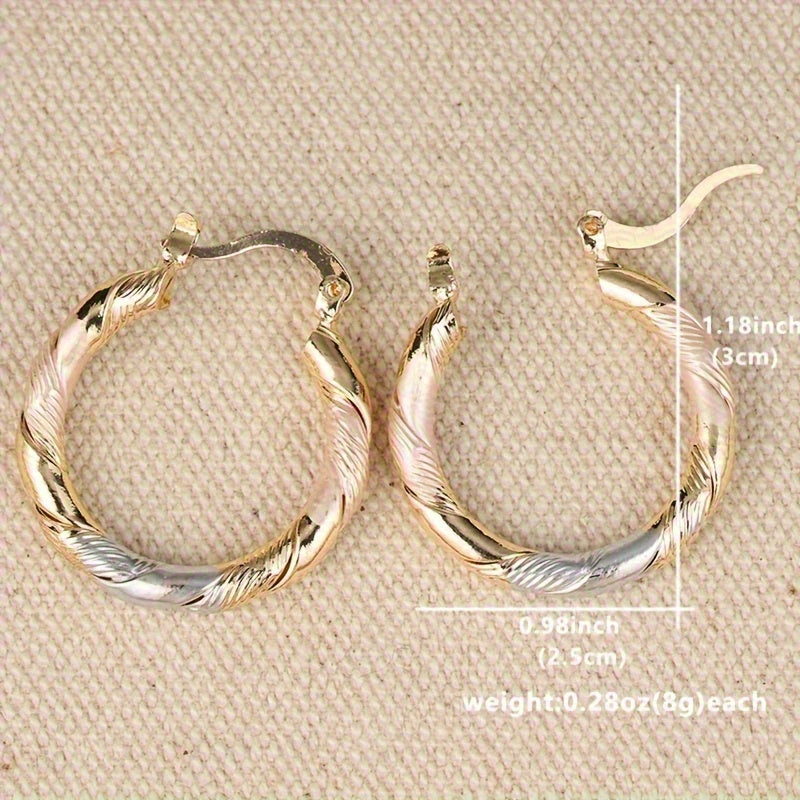 Gold Vintage Round Hoop Earrings β Timeless