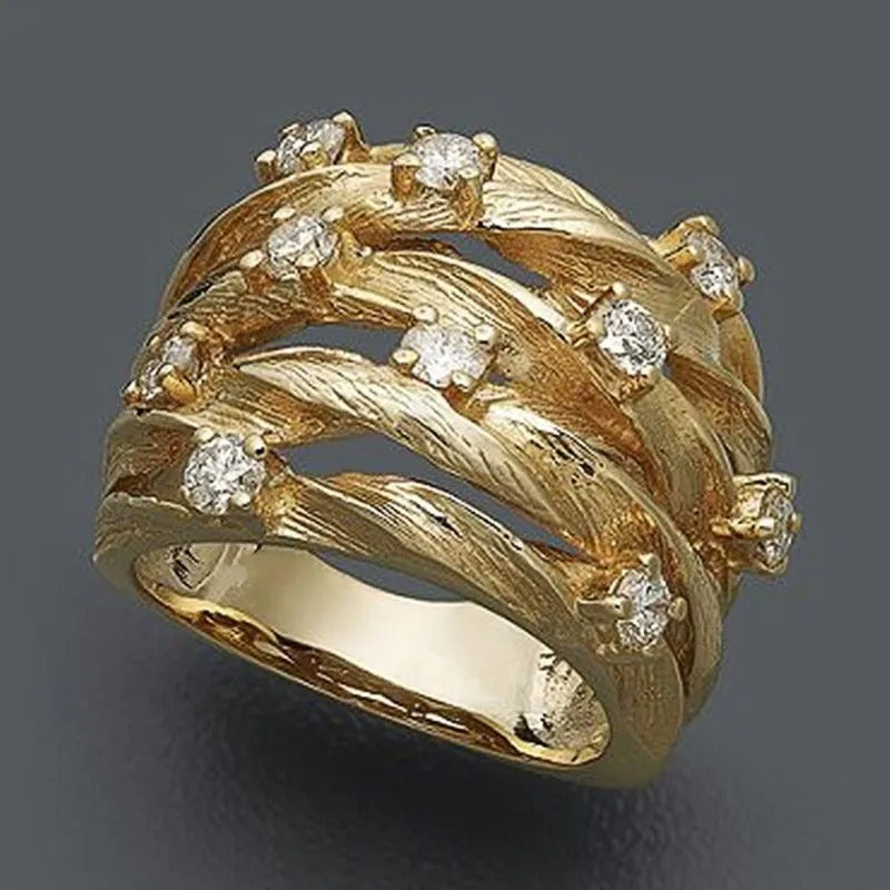 Gold Vintage Boho Ring β Timeless Elegance