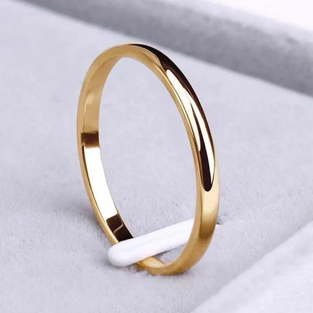 Gold and Silver Band Ring β Elegant