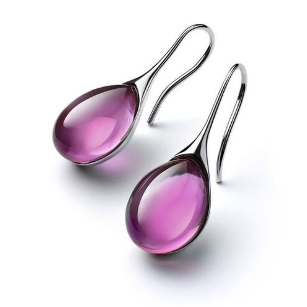 Gold & Silver Crystal Drop Earrings β Timeless