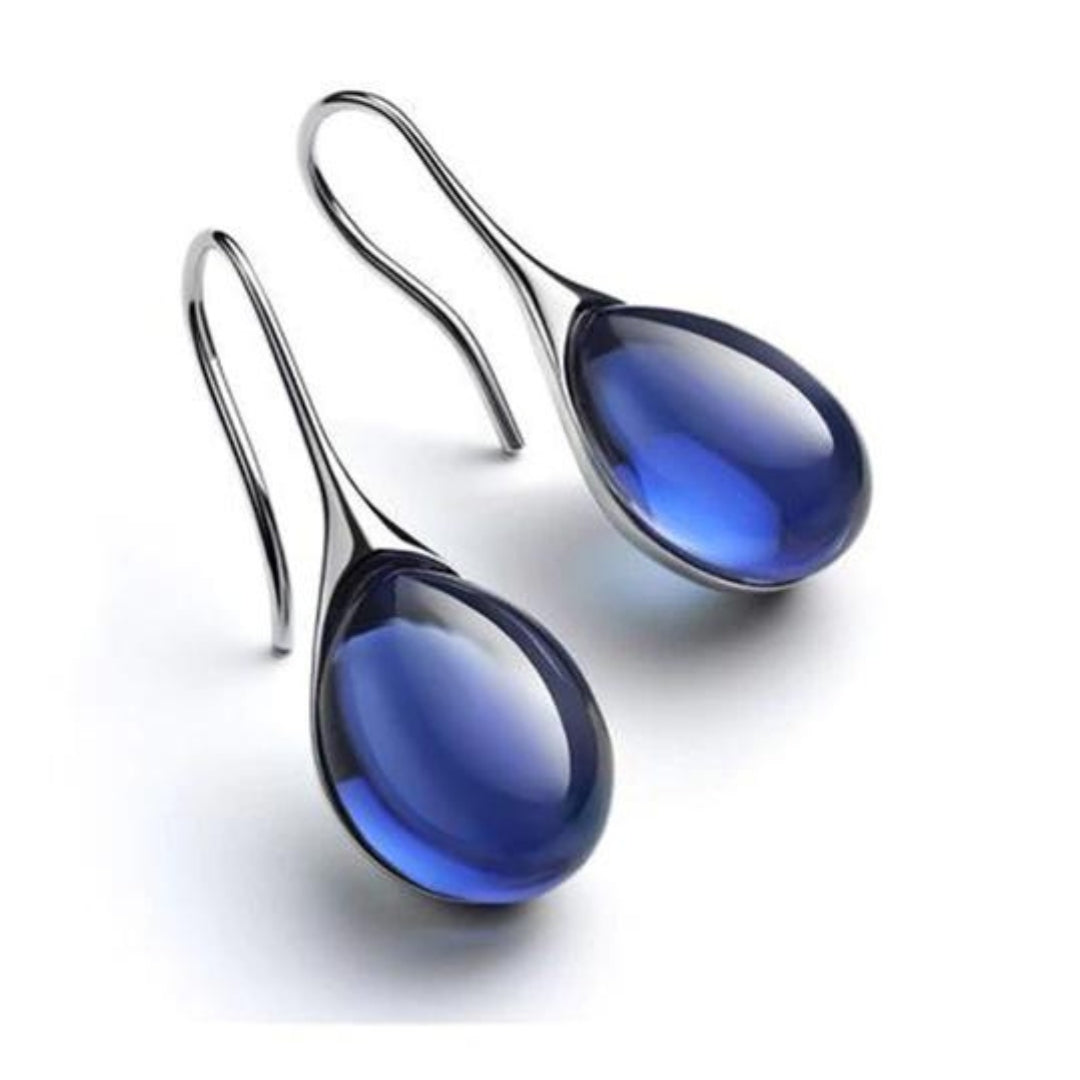 Gold & Silver Crystal Drop Earrings β Timeless