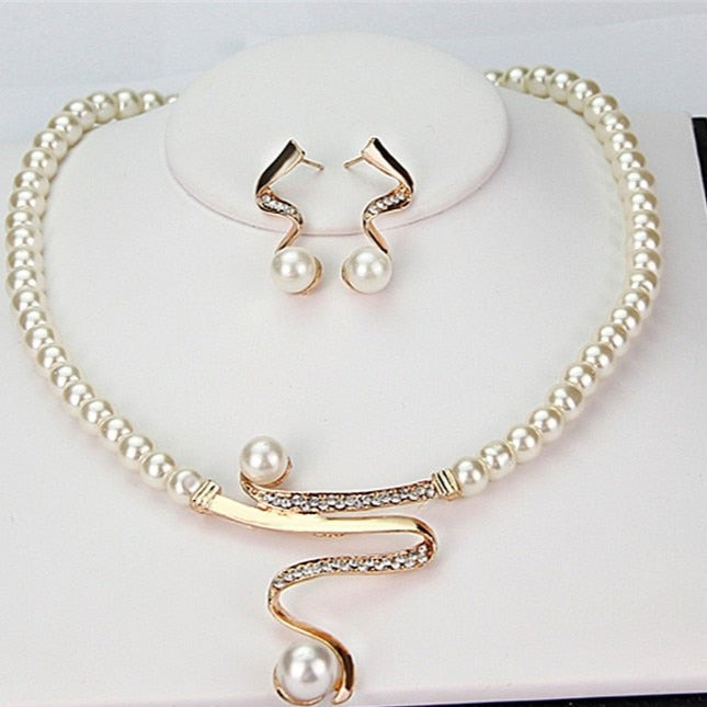 Pearl Necklace & Earring Set β Timeless Elegance