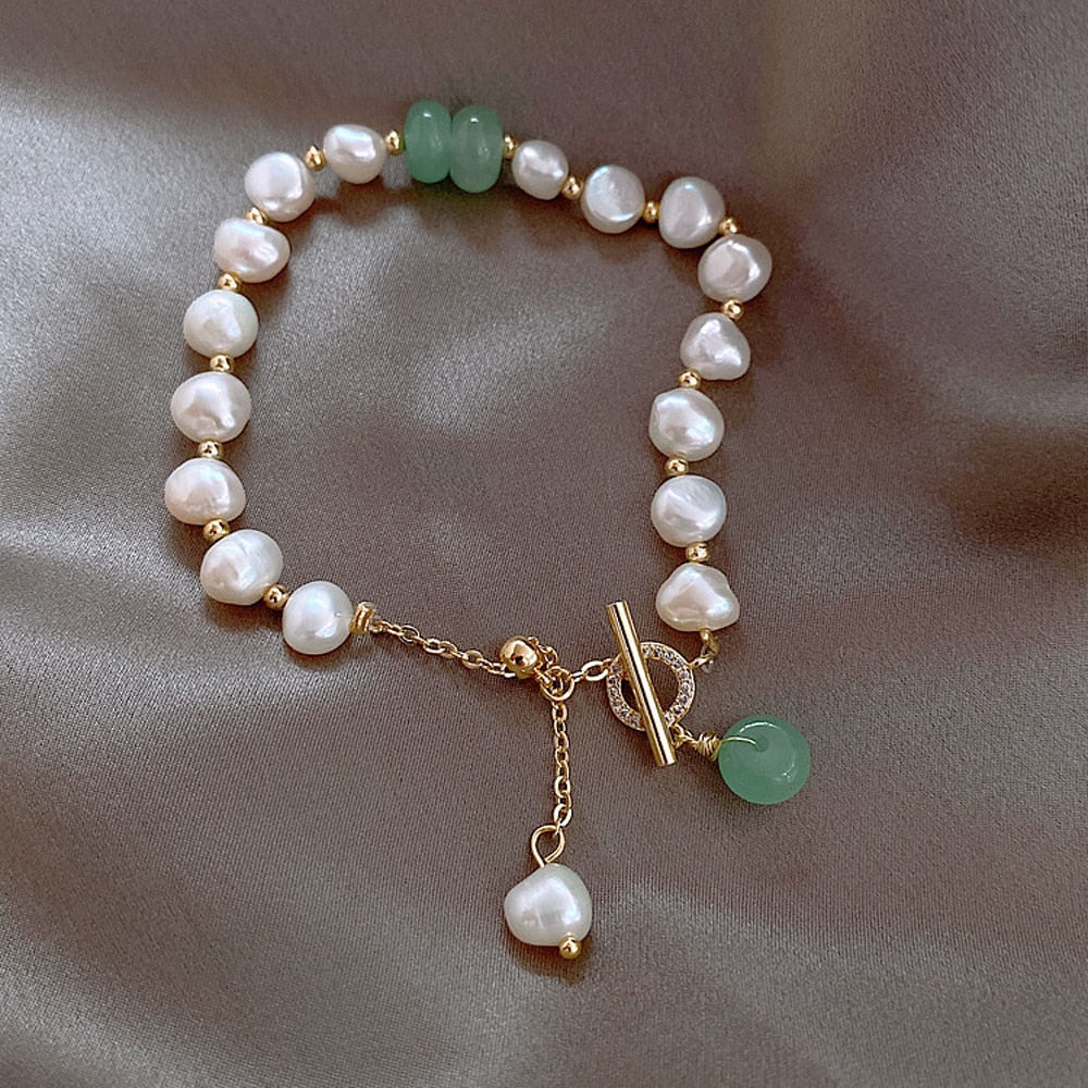 Pearl & Crystal Adventure Bracelet β Timeless