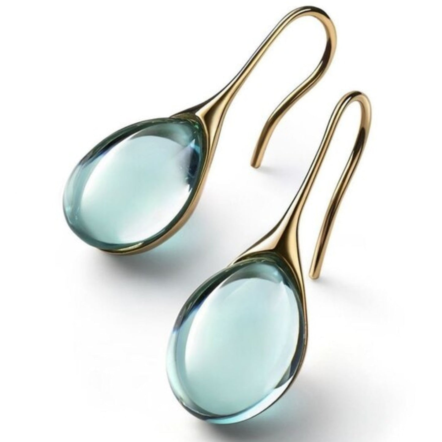 Gold & Silver Crystal Drop Earrings β Timeless
