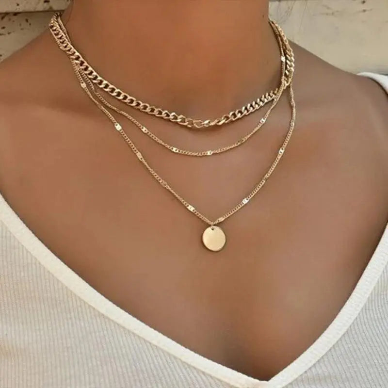 Gold and Silver Plated Necklace β Elegant