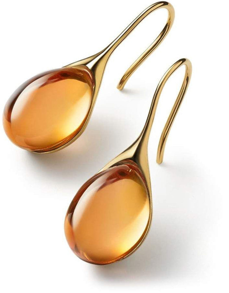Gold & Silver Crystal Drop Earrings β Timeless