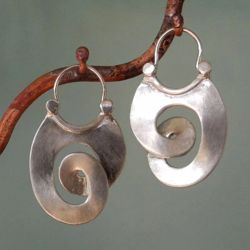 Silver Irregular Drop Earrings β Timeless