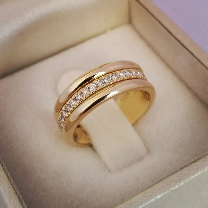 Rose Gold Gemstone Ring β Timeless Elegance