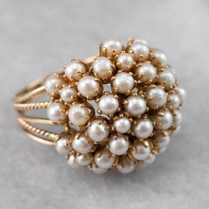 Pearl Inlaid Ring β Timeless Elegance