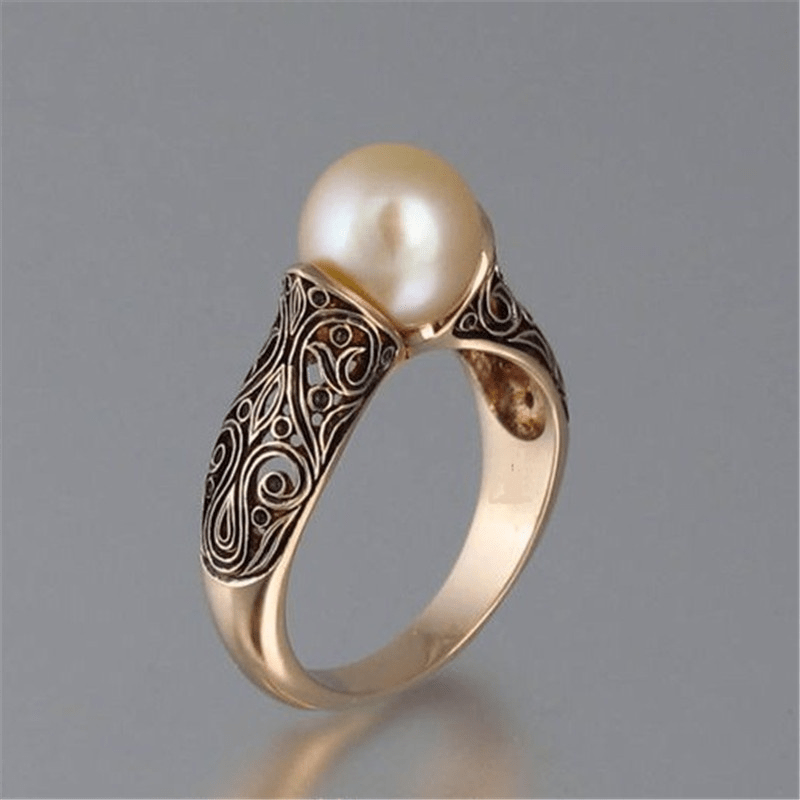 Gold Pearl Ring β Timeless Elegance