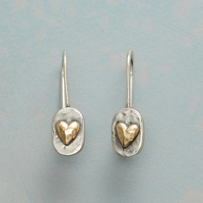 Silver Heart Earrings β Timeless Elegance