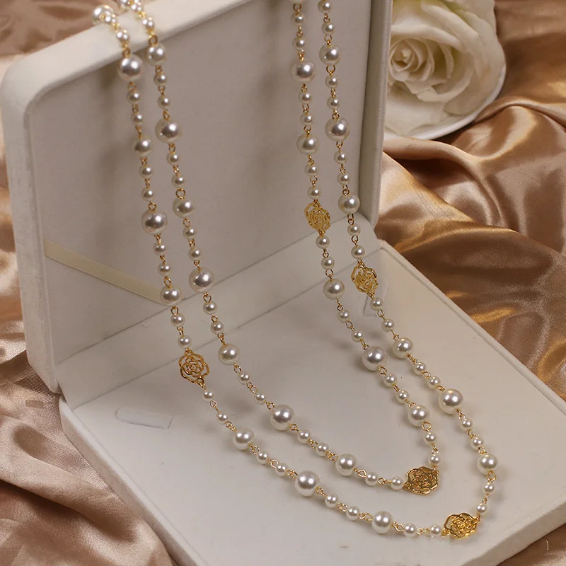 Gold Pearl Necklace β Timeless Elegance