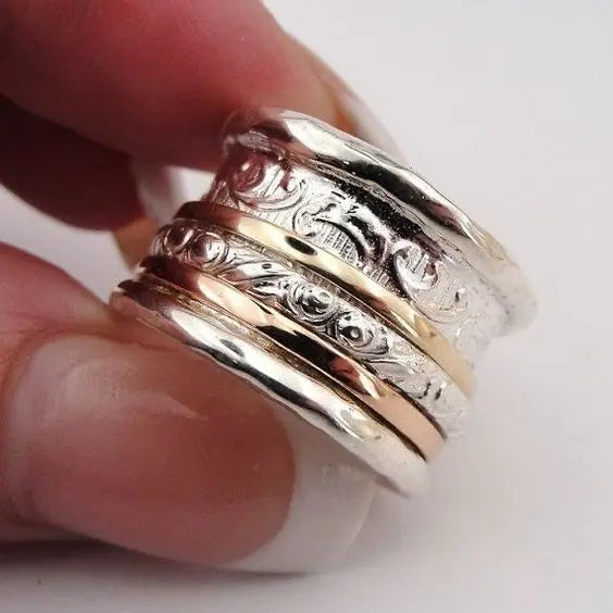 Gold and Silver Vintage Ring β Timeless