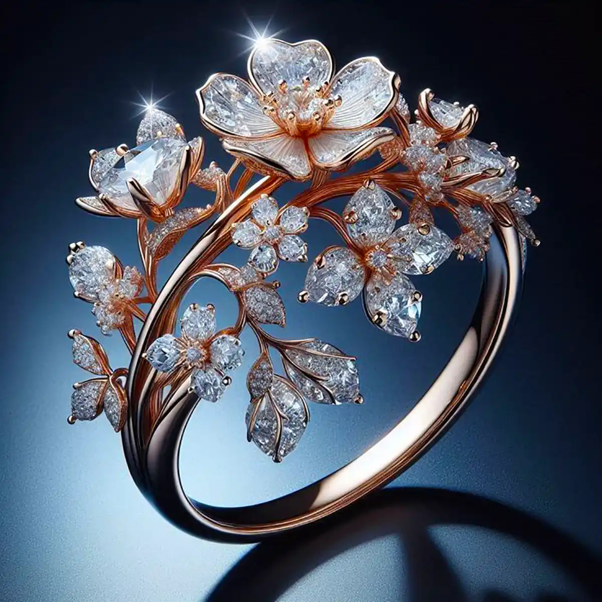 Crystal Blossom Ring β Exquisite