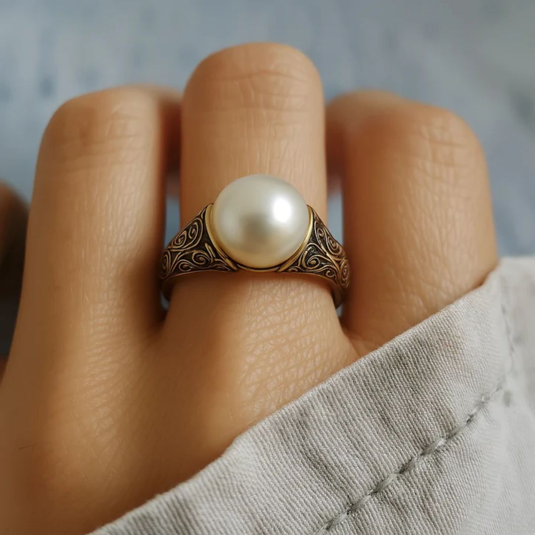 Gold Pearl Ring β Timeless Elegance
