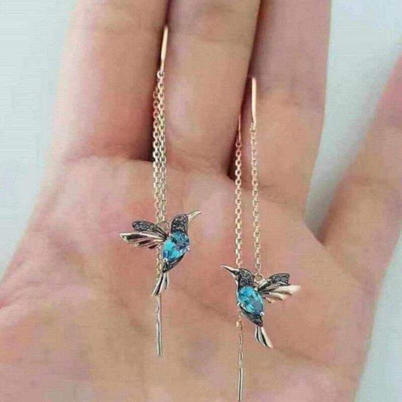 Enamel Zirconia Drop Earrings β Exquisite
