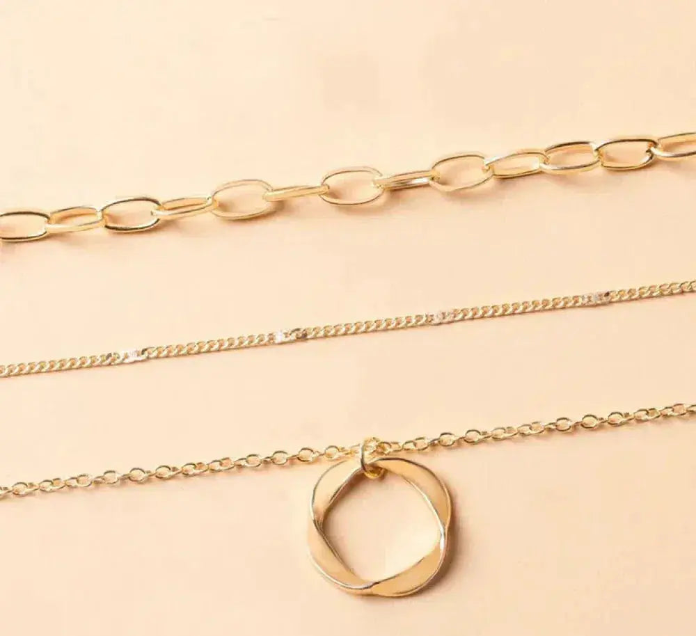 Gold Layered Chain Necklace β Timeless Elegance