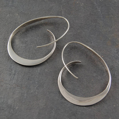 Silver Spiral Earrings – Exquisite
