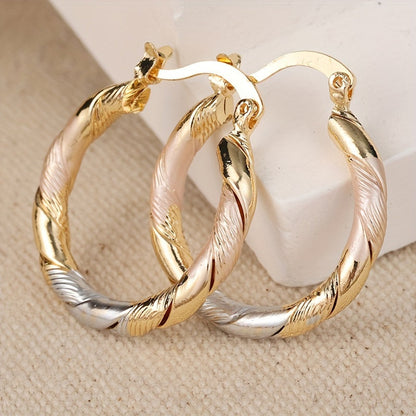 Gold Vintage Round Hoop Earrings – Timeless