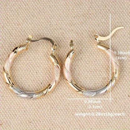 Gold Vintage Round Hoop Earrings – Timeless