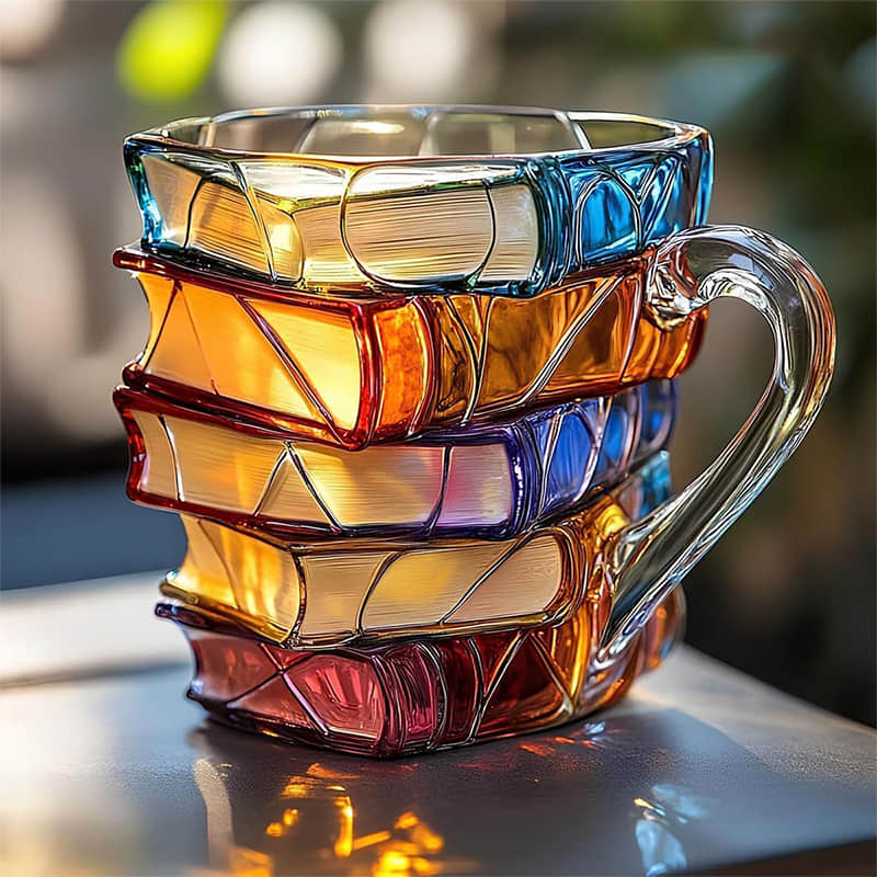 Ceramic 3D Reading Mug – Joyful