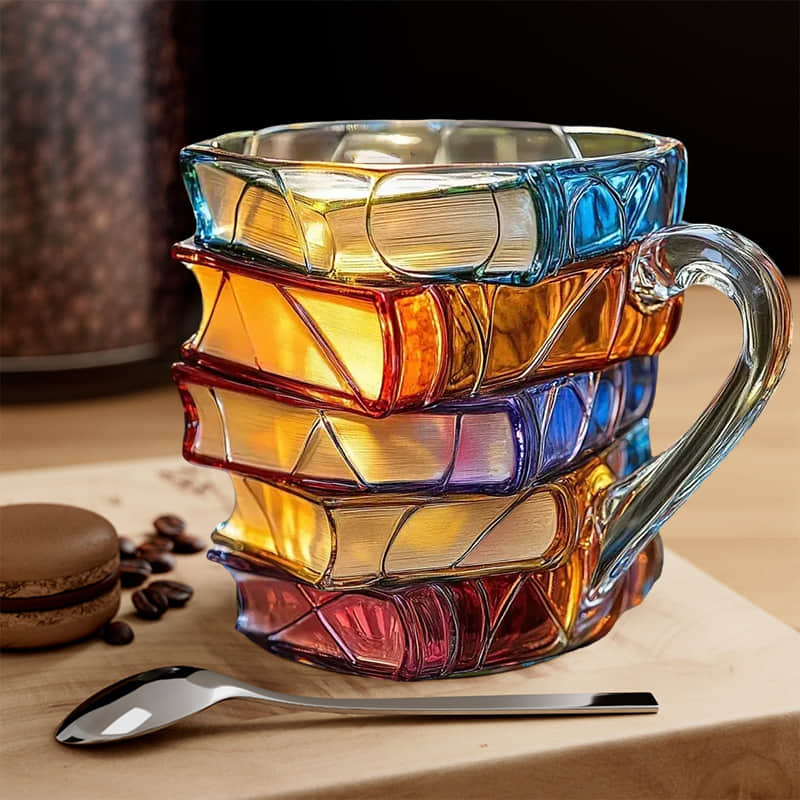 Ceramic 3D Reading Mug – Joyful