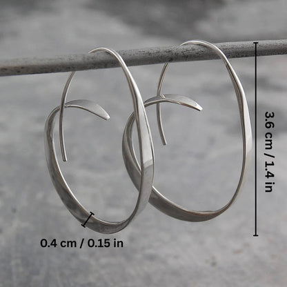 Silver Spiral Earrings – Exquisite