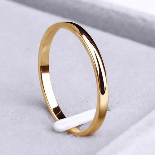 Gold and Silver Band Ring – Elegant
