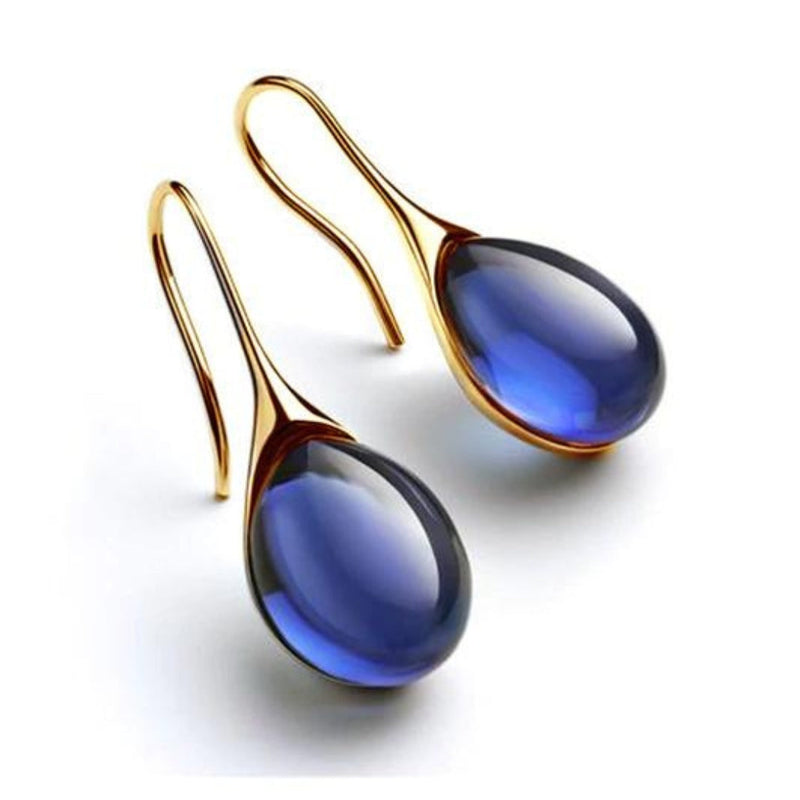 Gold & Silver Crystal Drop Earrings – Timeless