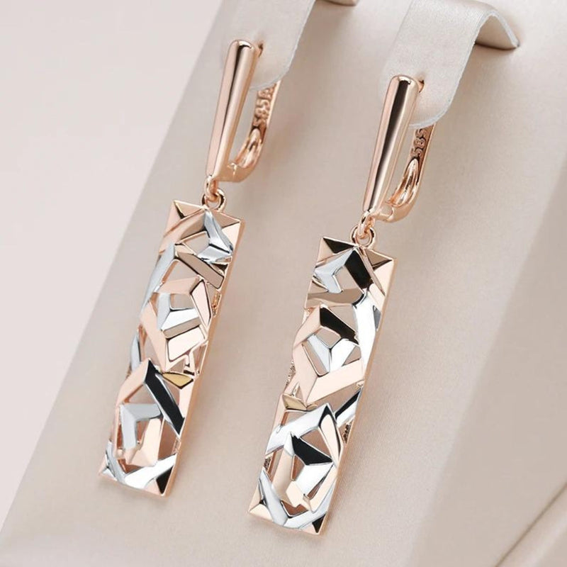 Gold & Silver Crystal Vintage Earrings – Timeless