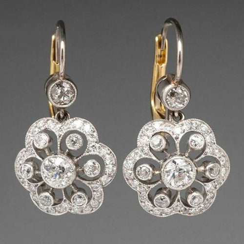 Crystal Mandala Drop Earrings – Exquisite