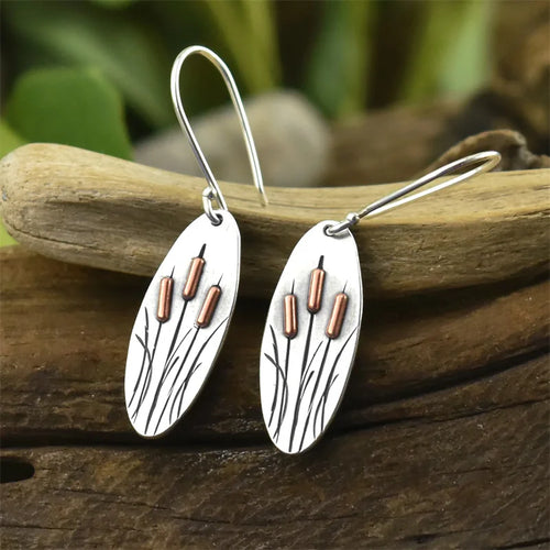 Silver Floral Drop Earrings – Exquisite