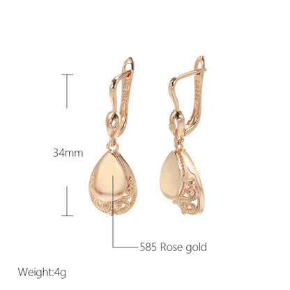 Gold Merle Drop Earrings – Exquisite