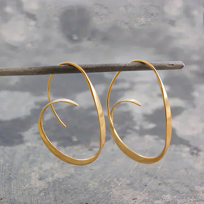 Silver Spiral Earrings – Exquisite