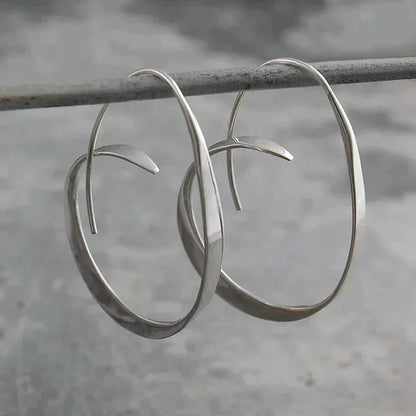 Silver Spiral Earrings – Exquisite
