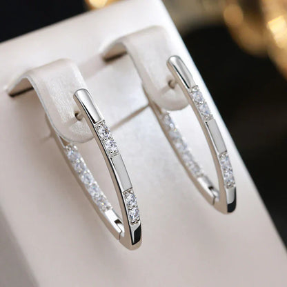 Gold Zirconia Drop Earrings – Vintage Elegance