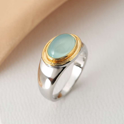 Green Moonstone Vintage Ring – Exquisite