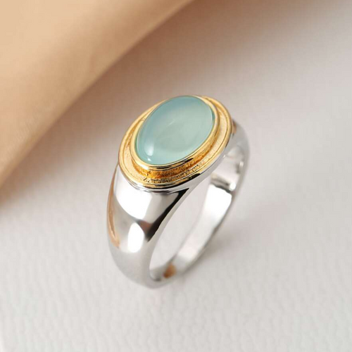 Green Moonstone Vintage Ring – Exquisite