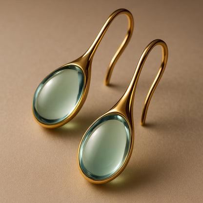 Gold & Silver Crystal Drop Earrings – Timeless